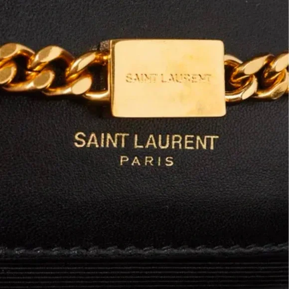 Saint Laurent Monogram Logo Kate Glitter Patent Leather
Crossbody Chain Bag - Picture 7 of 12